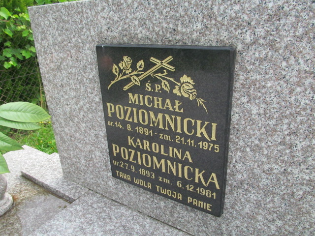 Michał Poziomnicki 1891 Wieprz - Gierałtowice - Grobonet - Wyszukiwarka osób pochowanych